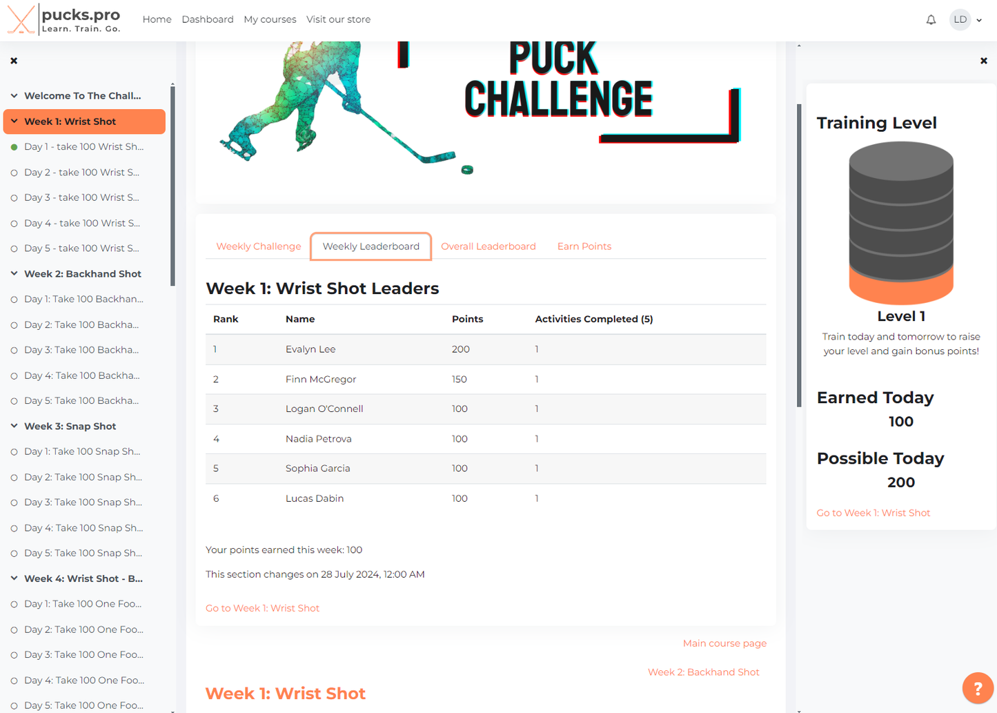 5000 Puck Challenge